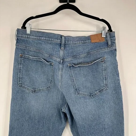 MADEWELL Women's The Tall '90s Straight Enmore Blue Wash Jean Jeans size 33T - Picture 10 of 13